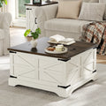 Jareal Coffee Table,Farmhouse Lift Top Coffee Table,Square Coffee Table with Storage for Living Room